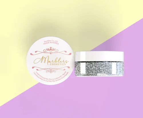 Vista 4 de MARBLERS Polvo de mica natural grueso [perla azul acero] 0.11 onzas (0.11 oz) altamente pigmentado no tóxico, vegano, libre de crueldad animal