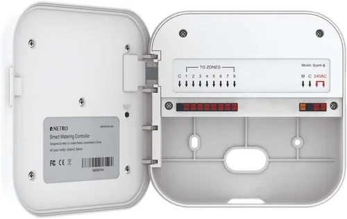Vista 4 de Netro Spark - Controlador inteligente de aspersores, WiFi, consciente del clima, acceso remoto, compatible con Alexa (8 zonas)