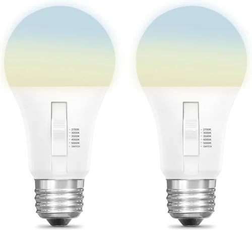 Vista 9 de Feit Electric Bombillas LED de 6 vías - A19 regulable 5CCT - Paquete de 2