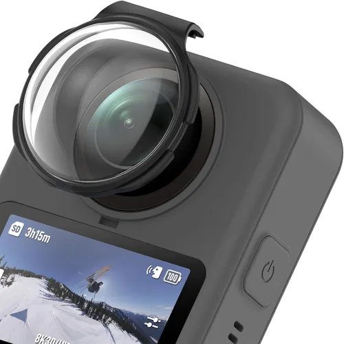 Vista 4 de 2 protectores de lente para DJI OSMO 360, protector de lente de cámara para cámaras de acción (negro)
