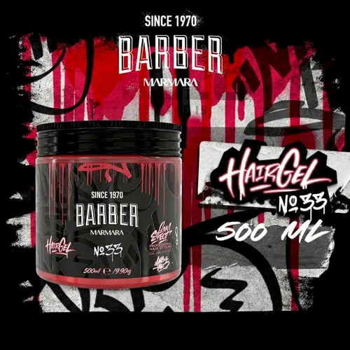 Vista 6 de barber marmara No.33 Gel para peinar el cabello Strong Hold Fresh Scent