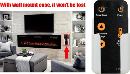 Vista 4 de Compatible con estufa eléctrica de sobretensión de calor, calentador de estufa eléctrica de control remoto por infrarrojos, torre de alimentación
