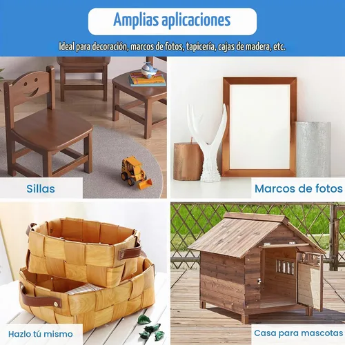 Vista 5 de meite Grapas de tapicería galvanizadas 21GA, corona de 1/2 pulgada, pierna