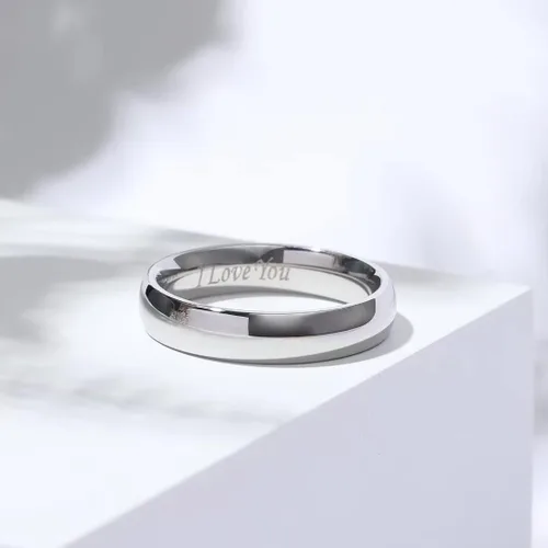 Vista 2 de King Will Alianza de boda de acero inoxidable 316L para hombres y mujeres, anillo de boda de 0.31 a 0.315 pulgadas de ancho, chapado en negro