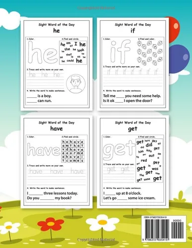Vista 2 de Fun Sight Words Coloring Book