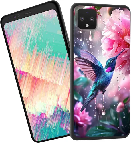 Vista 112 de Funda delgada para Google Pixel 4 XL, funda delgada de silicona de TPU suave a prueba de golpes para Google Pixel 4 XL, gato negro luna estrellada