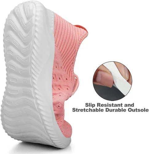 Vista 3 de Feethit Zapatos para Caminar sin Cordones para Mujer Zapatos para Correr Antideslizantes Zapatos Transpirables para Entrenamiento Zapatillas Ligeras
