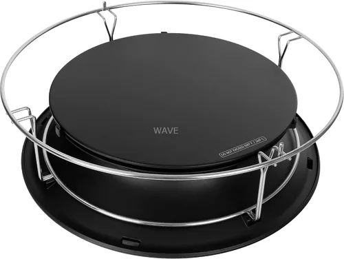 Vista 8 de Kamado Joe SlōRoller - Cámara de humo hiperbólica con inserto de accesorio de rejilla de acero inoxidable para parrilla de carbón y ahumadores Big