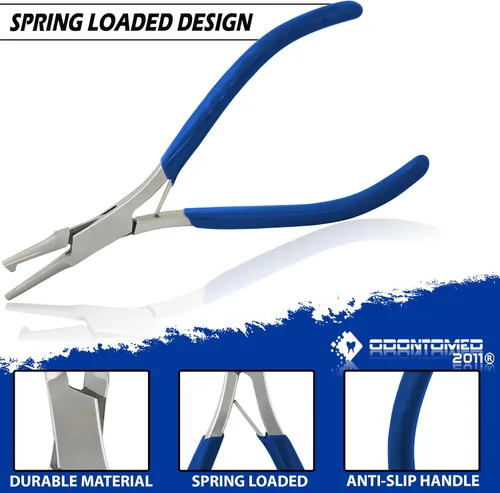 Vista 4 de Alicates de anillo dividido 5" W/Spring Blue Color Pvc Grip ODM