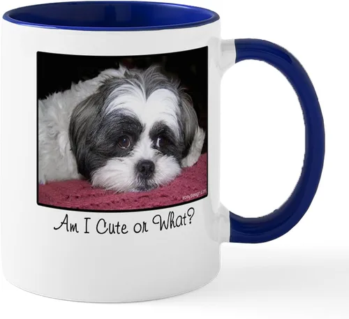 Vista 14 de CafePress Cute Shih Tzu Dog Mugs - Taza de café de cerámica de 11 oz (11.0 fl oz)