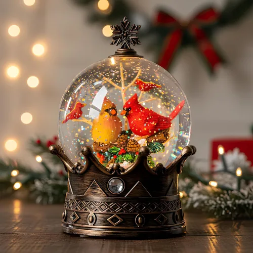 Vista 19 de Linterna de globo de nieve de Navidad, ángel brillante con paloma, forro USB/funciona con pilas, linterna iluminada para decoración de festivales