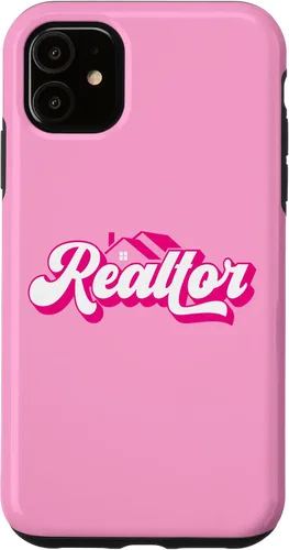 Vista 8 de iPhone 12 Pro Max Agente de Bienes Raíces Mujer Rosa Caso