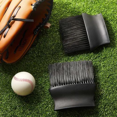 Vista 7 de Deekin 2 piezas de cepillo de árbitro de béisbol para el hogar, equipo de árbitro con mango de plástico para equipo de árbitro de béisbol, sóftbol