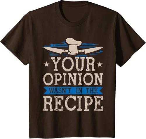 Vista 42 de Cooking Your Opinion Wasnot In The Recipe Chef Cook Baker - Camiseta, Negro, S