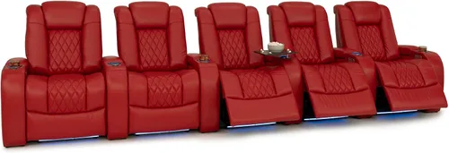 Vista 61 de Seatcraft Asientos de cine en casa Virtuoso LT Tawny Single reclinable Leonado