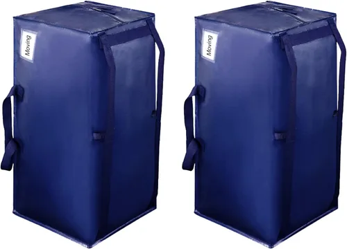 Vista 64 de VENO Paquete de 6 bolsas de mudanza resistentes con correas de mochila, cremalleras y asas, bolsas de embalaje extragrandes para artículos