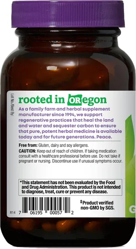 Vista 3 de Oregon's Wild Harvest Echinacea con cápsulas de zinc y vitamina C, 90
