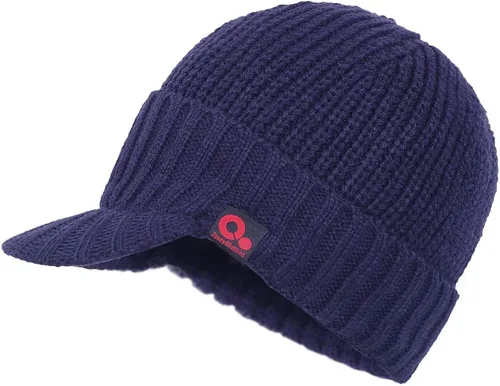 Vista 8 de Janey&Rubbins Gorro de punto diario con orejeras con forro polar y calavera