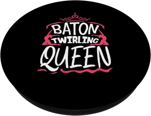 Vista 2 de Baton Twirling Queen Majorette Rhythmic Gymnastics PopSockets Swappable PopGrip