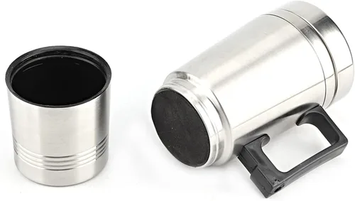 Vista 9 de Hervidor eléctrico portátil para automóvil, 12 V, taza de calefacción eléctrica para café, té, taza de calentamiento de agua, hervidor de viaje