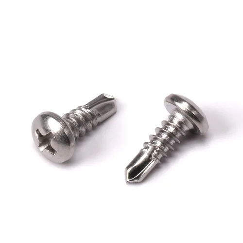 Vista 21 de THE CIMPLE CO Tornillo autoroscante de cabeza combinada #8, 1 pulgada de longitud, acero inoxidable 410 con cabeza hexagonal y Phillips, tornillo