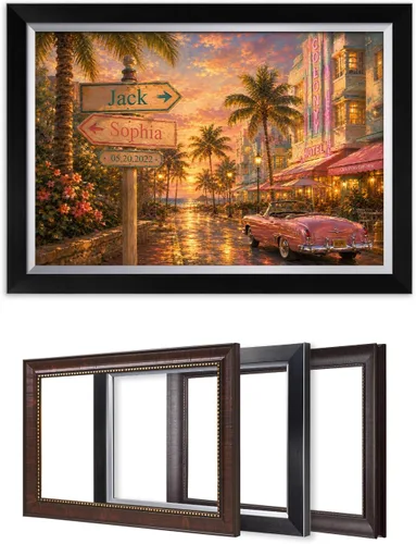 Vista 65 de IPIC - Personalized Framed Canvas with Custom Street Sign in Boston Personalized Street Signs with Names, Custom Canvas Print, Boston Sunset