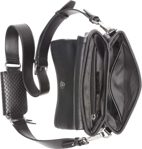 Vista 4 de Calvin Klein Cromo Organizacional 2 en 1 Flap Crossbody