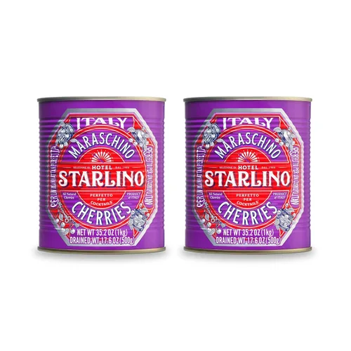 Vista 9 de Hotel Starlino Cerezas marrasquino premium, fabricadas en Italia, lata