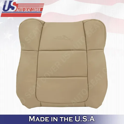 Vista 2 de 2001 a 2003 para Ford F150 Lariat Driver & Passenger Top Seat Cover TAN Leather