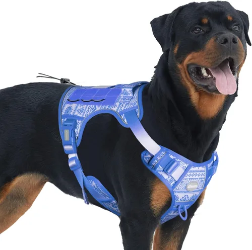 Vista 45 de Auroth - Arnés táctico para perros pequeños y medianos, sin tirones, arnés ajustable para mascotas, reflectante, K9, entrenamiento, trabajo