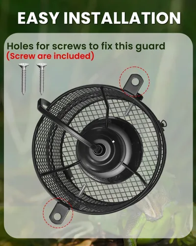 Vista 6 de GlowUp Soporte retráctil para lámpara de calor de reptiles, protector de emisor de calor de cerámica de 150 W con soporte anticalor, interruptor