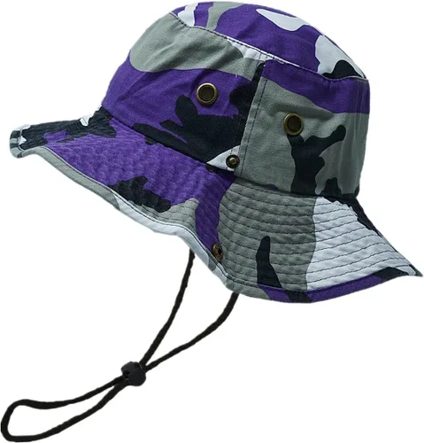 Vista 20 de Glory Max Sombrero de pescador de algodón lavado con correa de barbilla gorra de pesca Sun Safari Boonie Oliva