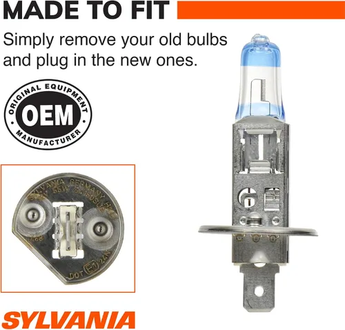 Vista 3 de Sylvania – foco H1 Silverstar Ultra focos para faros delanteros (2 unidades).