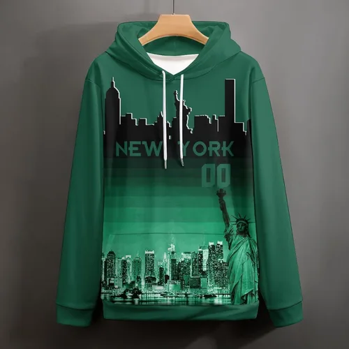 Vista 65 de Custom Football Hoodies City Night Skyline Personalized Sweatshirt Name Number Fan Gift Pullover for Men Women Youth