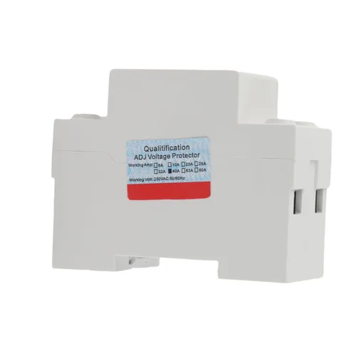 Vista 4 de Protector de voltaje monofásico ajustable sobre bajo voltaje Protector de corriente 230VCA para electrodomésticos (40A)