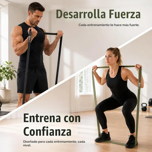 Vista 6 de Juego de bandas de resistencia de salvación para gimnasio, 5 bandas de asistencia y entrenamiento de fuerza, bucles duraderos de levantamiento
