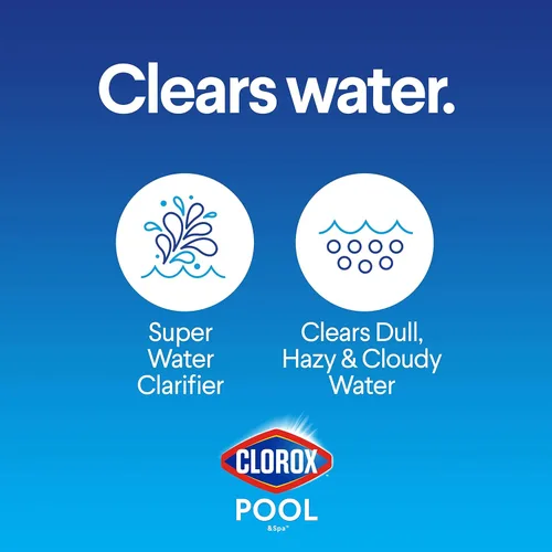 Vista 4 de Clarificador de agua super de spa y alberca Clorox, 1 cuarto de galón 58032CLX