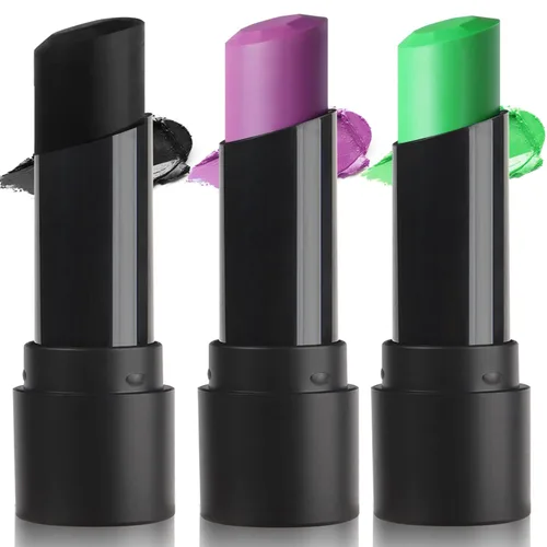 Vista 30 de MEICOLY Pintura facial negra, barra negra para ojos para deportes, béisbol, softbol, fútbol americano, lacrosse, fácil de colorear atletas