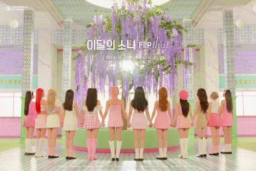 Vista 6 de DREAMUS Mensual Girl LOONA Flip That Summer Contenido especial de mini álbum+1 póster plegable en el paquete+seguimiento sellado (una versión)