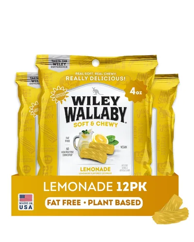 Vista 8 de Wiley Wallaby Regaliz australiano, bolsas de 4 onzas, 12 unidades (negro)