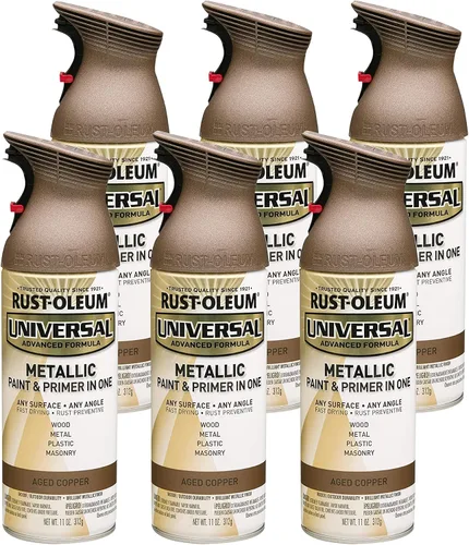 Vista 135 de Rust-Oleum Pintura en aerosol metálica universal para todas las superficies, cobre envejecido Cobre (Aged Copper)