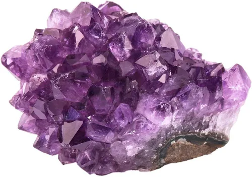 Vista 5 de Rockcloud Decoración de cristal de amatista para la riqueza y la suerte, adorno de piedra curativa para oficina en casa, 2