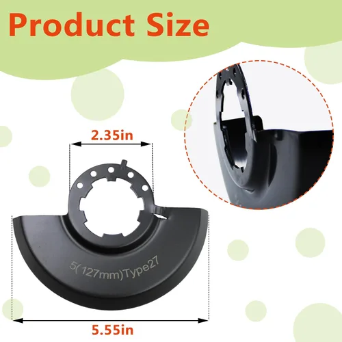 Vista 2 de 43-54-1220 Amoladora angular de seguridad para amoladora angular Milwauke 2780-20, 2781-20, 6117-30, 6117-31, 6124-30