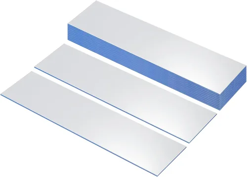 Vista 12 de PATIKIL Placas de nombre en blanco de 8"x2", paquete de 20, placas de nombre personalizadas grabadas personalizadas, rectángulos en blanco