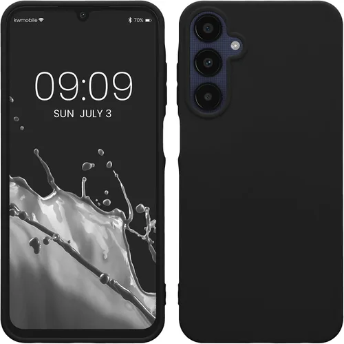 Vista 22 de kwmobile Funda compatible con Samsung Galaxy A12 - Funda protectora de silicona TPU suave y delgada - Azul Báltico