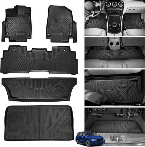 Vista 26 de Powerty Alfombrillas para Jeep Grand Cherokee L 2021-2025 (solo reposabrazos central de 6 plazas sin segunda fila), accesorios de revestimiento