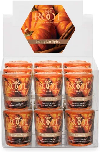 Vista 19 de Root Candles Velas votivas perfumadas de otoño, mezcla de cera de abeja, hechas a mano de 20 horas, 3 unidades, sidra caliente