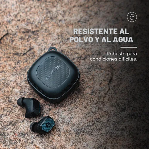 Vista 8 de Raycon Impact - Auriculares resistentes a impactos de grado militar, auriculares Bluetooth IP67 con sonido estéreo, 90 horas de duración de batería