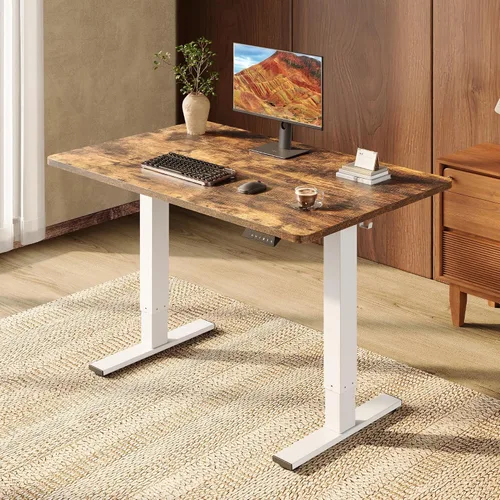 Vista 12 de SANODESK - Escritorio eléctrico ergonómico ajustable de altura grande de 71 Marco extendido blanco/parte superior blanca