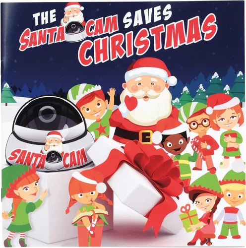 Vista 3 de Department 56 Santa Cam Red Blinking - Juego de cámara y libro simulados, 3.54 pulgadas, multicolor